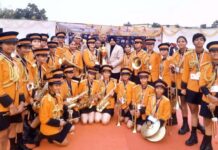 राष्ट्रीय स्कूल बैण्ड प्रतियोगिता में सीएमएस बैण्ड टीम को पहला पुरस्कार