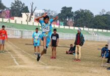 अंडर-14 जेवलिन थ्रो में हर्षित सिंह और दिशा शर्मा ने जीते स्वर्ण पदक