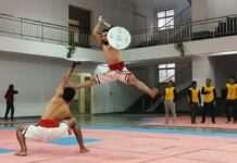 खेलो इंडिया यूथ गेम्स : पदक के लिए अभ्यास में जुटे कलारीपयट्टू खिलाडी