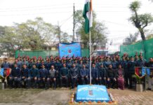 5 यूपी एयर स्क्वाड्रन एनसीसी में मनाया गया 75वां गणतन्त्र दिवस