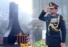 लेफ्टिनेंट जनरल वी साबिद सैयद ने लखनऊ छावनी में एएमसी के शहीद बहादुर सैनिकों को अर्पित की पुष्पांजलि