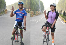सुनील कुमार साहनी व अनीता मिश्रा ने साइकिलिंग में जीता दूसरा स्वर्ण
