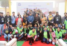 बच्चों के कैंसर पर जागरूकता लाने के लिए लखनऊ में निकले साइकिल सवार