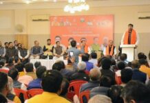 डालीगंज स्थित उमराव सिंह धर्मशाला में उत्तर विधानसभा बूथ सम्मेलन आयोजित