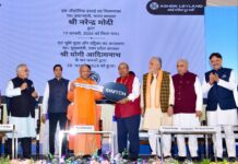 अशोक लेलैंड कॉमर्शियल ईवी प्लांट का डॉ राजेश्वर सिंह नें किया भूमि पूजन