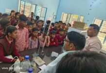 छात्रों को जल जागरूकता कार्यक्रमों के माध्यम से जल की जीवन में उपयोगिता बताई गई