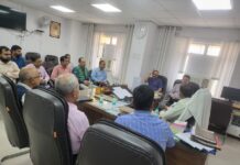 अवैध परिवहन एवं वाहनों की जांच के मुद्दे पर की गई चर्चा