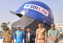 इकाना स्टेडियम में विशाल हेलमेट का अनावरण दे रहा सुरक्षा का ये खास संदेश
