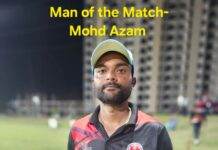 मो.आजम व राजेश ने सीआईडी इलेवन को दिलाई जीत