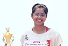लॉन टेनिस में सीएमएस छात्रा अरुंधति डबल्स चैंपियन