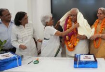 सीएमएस से सम्मान सहित विदा हुए पं. हरि ओम शर्मा ‘हरि’