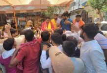महानगर अध्यक्ष आनंद द्विवेदी सुंदरकांड एवं विशाल भंडारा में सम्मिलित