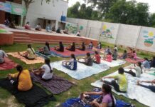 20 यूपी एनसीसी गर्ल्स बटालियन में अंतर्राष्ट्रीय योग दिवस की हुई शुरुआत