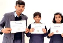 ग्रीन ओलम्पियाड में उत्कृष्ट प्रदर्शन हेतु सीएमएस छात्र सम्मानित