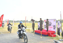 1822 किलोमीटर की दूरी तय कर सूर्या कमान पहुंचा मोटरसाइकिल दल