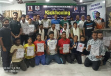 यूपी किक बॉक्सिंग ट्रेनर डिप्लोमा कोर्स का सफल समापन, 17 प्रशिक्षकों को प्रमाण पत्र वितरित