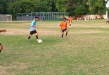 लखनऊ फुटबॉल लीग : एक्स स्टूडेंट्स मेंस यूनाईटेड की जीत में आसिफ की हैट-ट्रिक