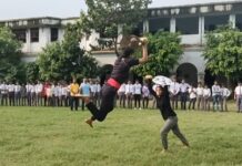 कालीचरण इंटर कॉलेज चौक में कलारीपयट्टू का प्रशिक्षण शिविर शुरू