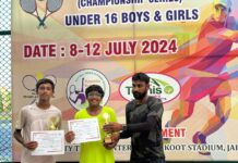 लखनऊ के कौस्तुभ सिंह ने राजस्थान में जीता अंडर-16 डबल्स ख़िताब