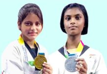 ताइक्वांडो में सीएमएस छात्राओं ने जीते गोल्ड एवं सिल्वर मेडल