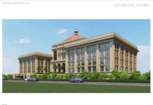 नगर विकास मंत्री एके शर्मा ने लखनऊ नगर निगम के नवीन मुख्यालय भवन की रखी आधारशिला