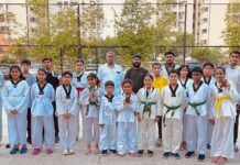 यश ताइक्वाण्डो अकादमी के पदक विजेता खिलाड़ी सम्मानित
