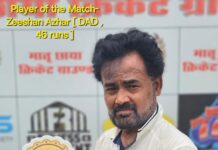 जीशान अजहर ने डीएडी स्पोर्ट्स को दिलाई जीत