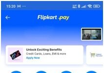 फाइनेन्शियल एवं पेमेंट ऑफ रिंग्स से जुड़ी सभी सेवायें फ्लिपकार्ट पे पर