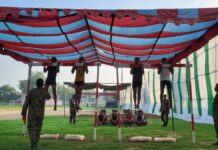 सेना भर्ती कार्यालय आगरा की भर्ती रैली में 12,000 से अधिक ने दिखाया दम