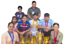 सीएमएस छात्रों ने तैराकी प्रतियोगिता में जीते 5 गोल्ड सहित 16 मेडल