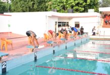लखनऊ जोन की अनामिका व विश्वनाथ ने तरणताल में बिखेरी स्वर्णिम चमक