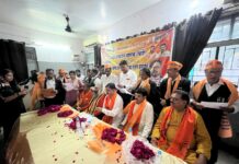 हिन्दू महासभा त्रिदंडी के राष्ट्रीय अध्यक्ष का स्वागत