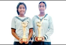 टेनिस टूर्नामेंट में सीएमएस की आशी व ताशी युगल में विजेता