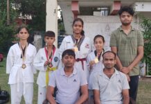 चौक स्टेडियम के जोया, शजर, मेहदी एसजीएफआई नेशनल ताइक्वांडो में लेंगे हिस्सा