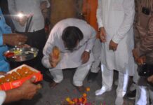 इंदिरा नगर सेक्टर 17 सब्जी मंडी जाने वाले मार्ग का निर्माण शुरू