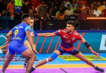 यूपी योद्धा ने बंगाल वारियर्स के खिलाफ कड़ी टक्कर में दिखाई लड़ाई की भाव