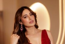 लाल साड़ी में रॉकस्टार एक्ट्रेस नरगिस फाखरी ने साझा की फोटोज