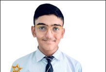 अखिल भारतीय प्रतियोगिता में सीएमएस छात्र अग्रिम सम्मानित