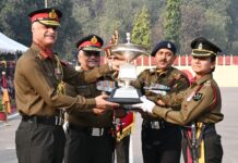 कैप्टन अकाश केएम सर्वश्रेष्ठ ऑल-राउंड अधिकारी, फील्ड में कैप्टन अमित कुमार सर्वश्रेष्ठ