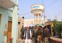 40,000 वर्ग मीटर में बने स्वच्छ सुजल गांव का जलशक्ति मंत्री ने किया उद्घाटन