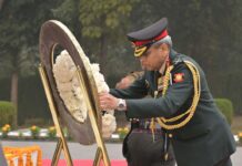 सेना दिवस-2025 : युद्ध स्मारक स्मृतिका पर अर्पित की गई पुष्पांजलि