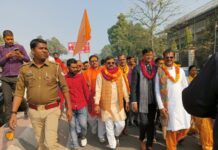 सनातनी युवाओं ने निकाली हिन्दू राष्ट्र निर्माण यात्रा