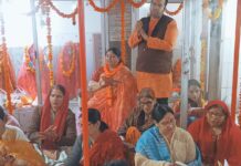 ओंकारेश्वर मंदिर में राम मंदिर की पहली वर्षगांठ पर श्रद्धा का संगम