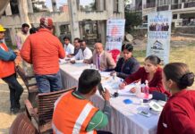 सुएज इंडिया के कैम्प में 100 सफाई मित्रों का हेल्थ चेकअप