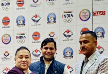हरियाणा के खेल मंत्री ने राष्ट्रीय खेलों का किया दौरा, खिलाड़ियों का बढ़ाया उत्साह