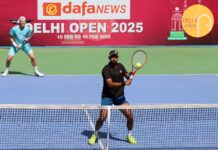 दिल्ली ओपन 2025 : निकी पूनाचा और जॉन लॉक की डबल्स मुक़ाबले में जीत