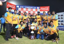 पहली डॉक्टर्स द वॉरियर्स क्रिकेट लीग की ट्रॉफी KGMC पल्स रॉकस्टार्स ने जीती