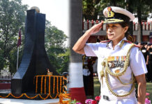 डीजीएएफएमएस वाइस एडमिरल आरती सरीन ने एएमसी वीरों को दी श्रद्धांजलि
