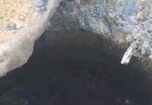 सीवर मैनहोल से गुजर रही ग्रीन गैस लिमिटेड की पाइपलाइन बनी खतरे की घंटी