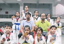 चौक स्टेडियम के सितारों का धमाल: राज्य ताइक्वांडो में जीते 10 पदक